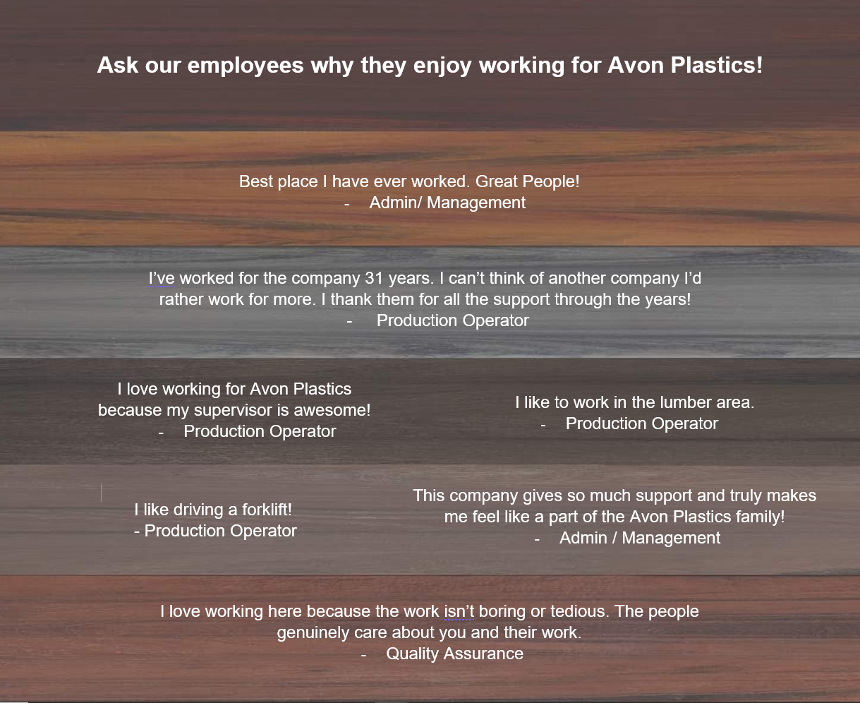 Employee Benefits Avon Plastics Avon Plastics